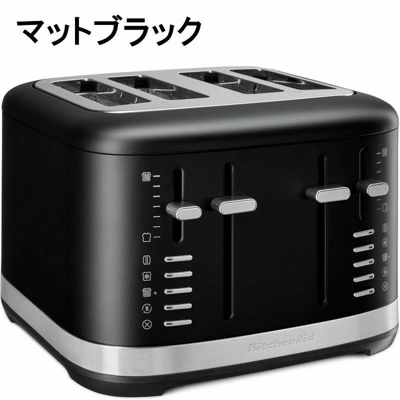 キッチンエイドポップアップトースター4枚焼ワイドスロットKitchenAid4SliceToaster,KMT4109家電