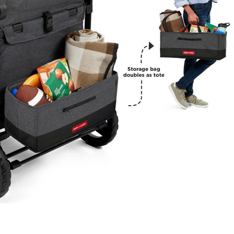 ベビーカーワゴンキャノピー付クワッドradioflyerVoyaXTQuadStrollerWagon