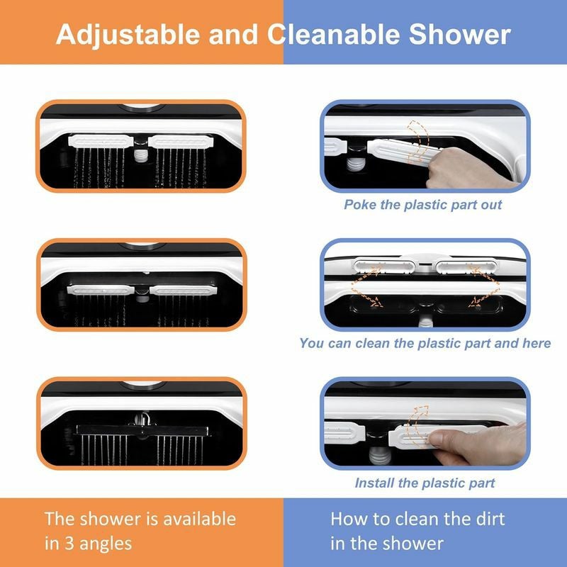 フットバス足湯温度調節バブル電動ローラーバイブレーションH&BLuxuriesFootSpaMassagerwithHeatforStressRelief,FeetBathwithMotorizedRollersandShower,TemperatureControl,TimerandLCDDisplay家電