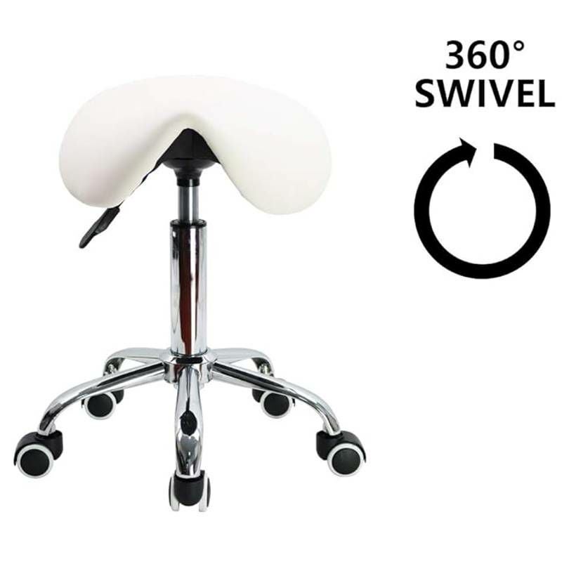 サドルスツール背もたれなし高さ調節油圧椅子チェア歯医者サロンブラックSpa&EquipmentHydraulicSaddleStoolWithoutBack