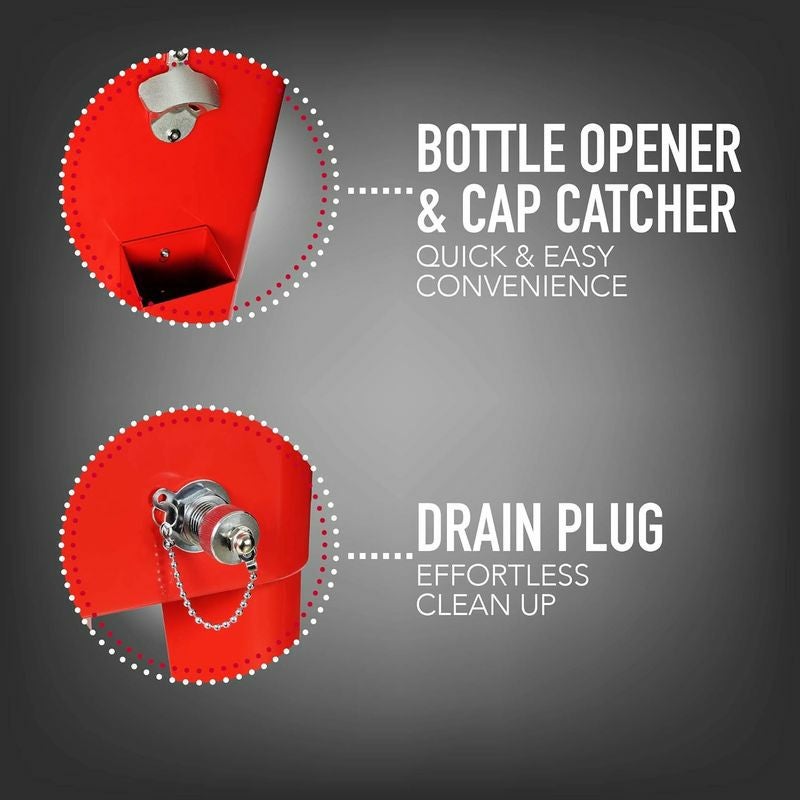 カート型クーラーボックス76Lペプシ栓抜き付PermasteelPS-203F1-PEPSI-AM80QuartPortableRollingPatioCooler,Cream