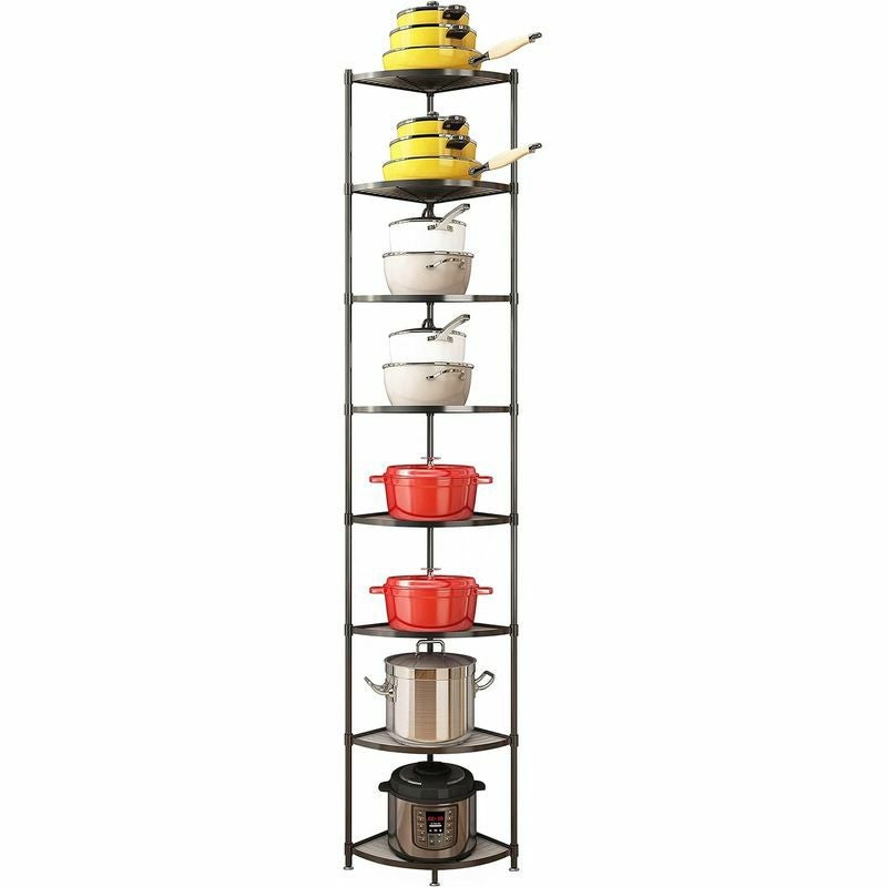 【送料無料】クックウェアスタンドおしゃれな鍋置き棚6段OldDutch60"CookwareStand