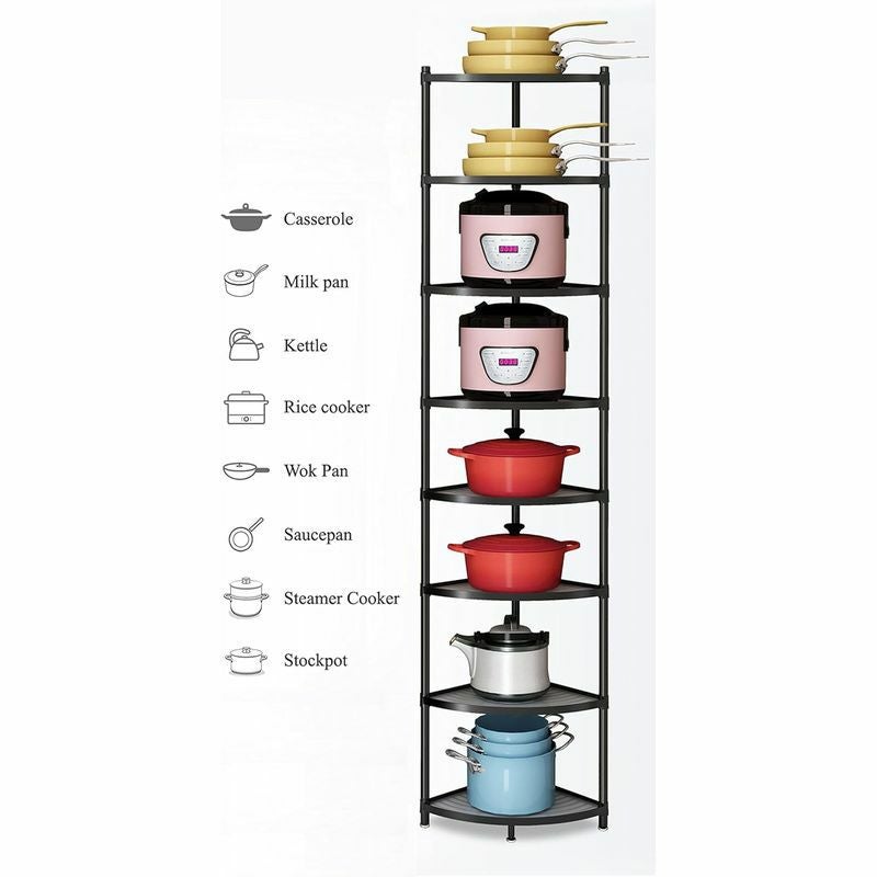 【送料無料】クックウェアスタンドおしゃれな鍋置き棚6段OldDutch60"CookwareStand