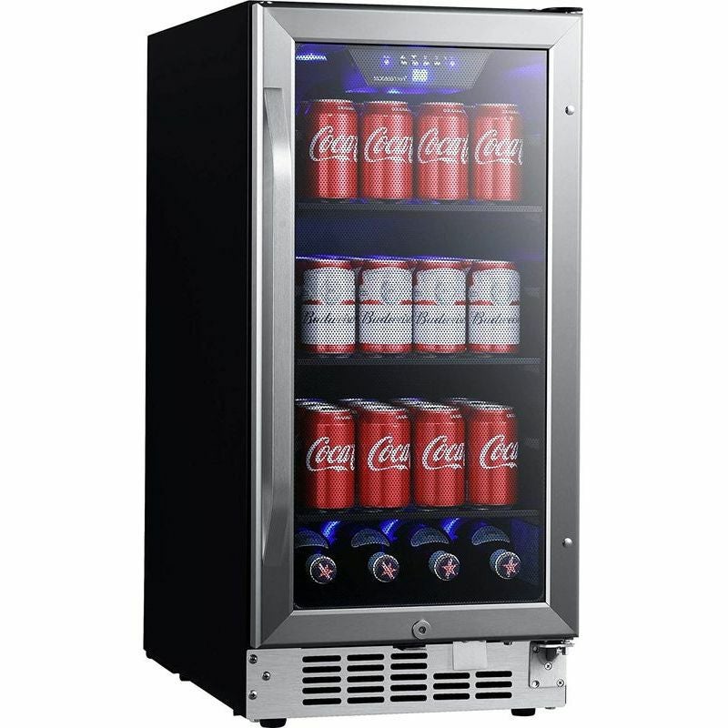 ビルトイン 冷蔵庫 アンダーカウンター 最大80缶 カウンター下 ガラス