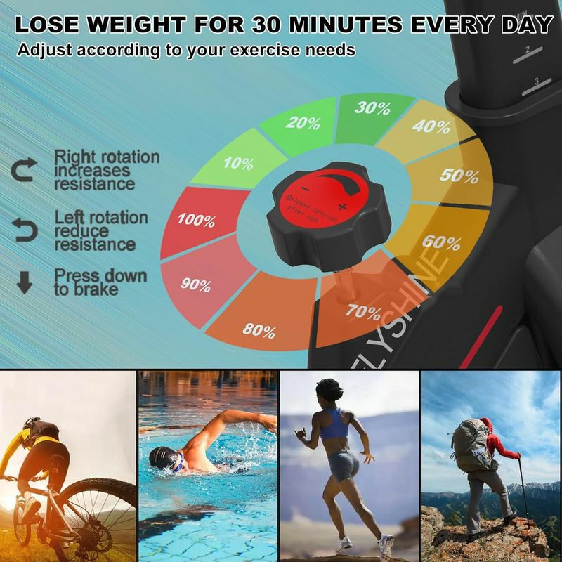 フィットネスバイクエアロバイクエクササイズバイクフライホイール静音設計ホームジムトレーニングYOSUDAIndoorCyclingBike