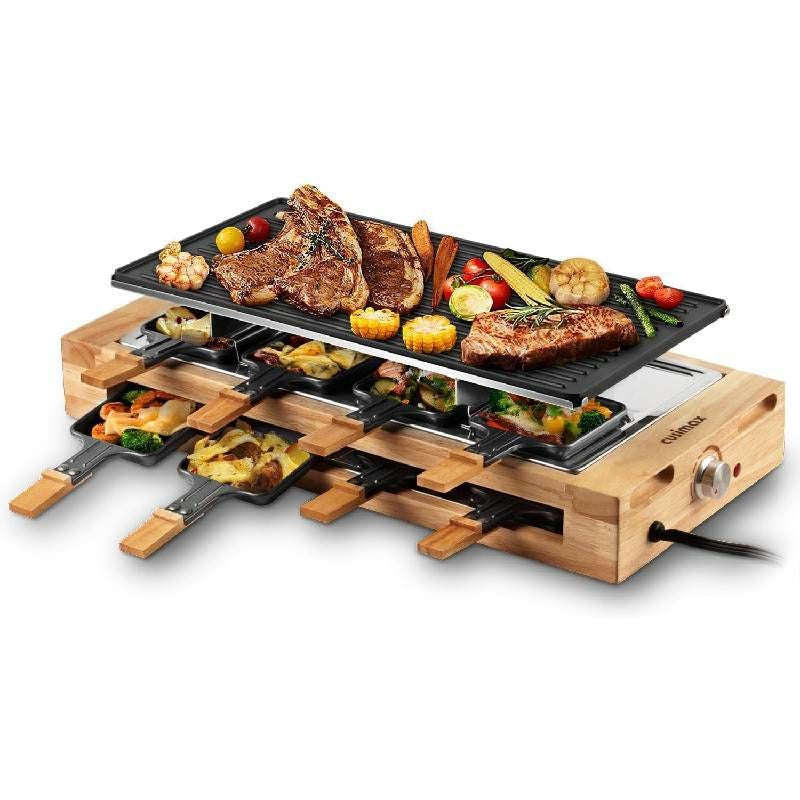 ラクレットグリル リバーシブルプレート 8人用 食洗機可 CUSIMAX