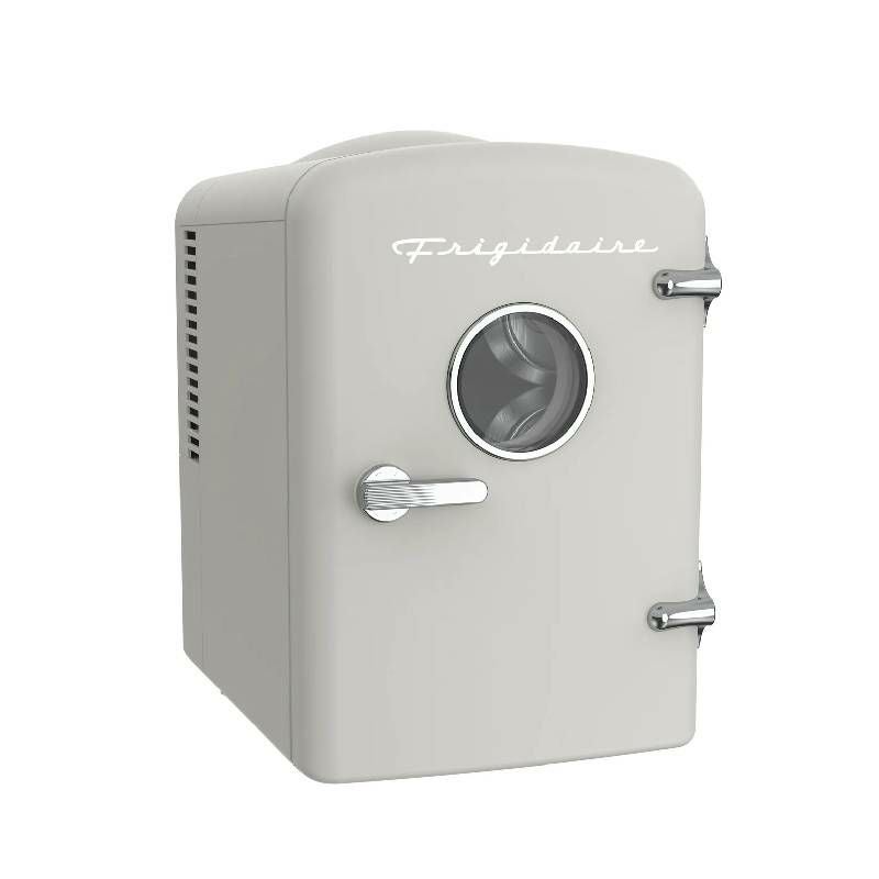 Frigidaire ミニ冷蔵庫 4L 6缶 レトロ ポータブル 保冷温庫 車載対応