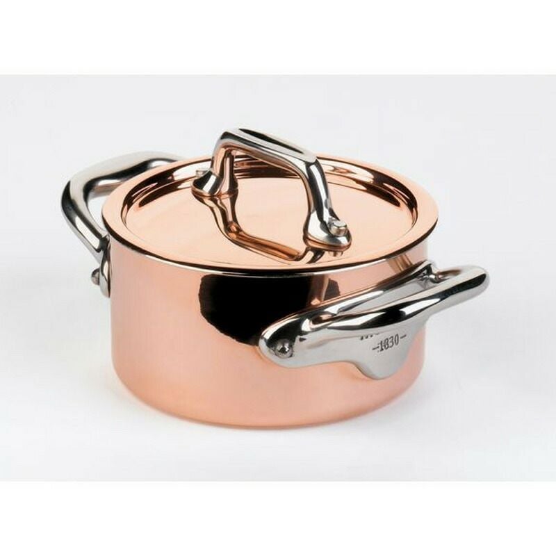 ココット両手鍋9cm300ml銅1.5mm厚2層持ち手ステンレスムビエルフランスMauviel6130.09M'MiniCocotte