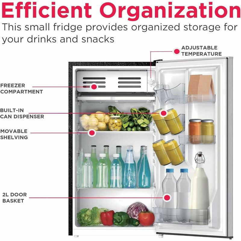 冷蔵庫冷凍庫ミニ90Lフリッジデール1ドアステンレスFrigidaireEFR3233.2cuftCompactFridge家電