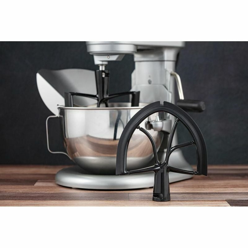 キッチンエイドボウルリフトスタンドミキサー用スパチュラ付ビーターパーツ部品NewMetroDesignXL-MAXMetalBeaterBlade,workswithKitchenAid5+,6,7,8-QuartStandMixers