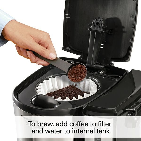 ハミルトンビーチコーヒーメーカー12カップブリューステーションHamiltonBeachBrewStation12CupProgrammableCoffeeMakerwithRemovableWaterReservoir47950家電