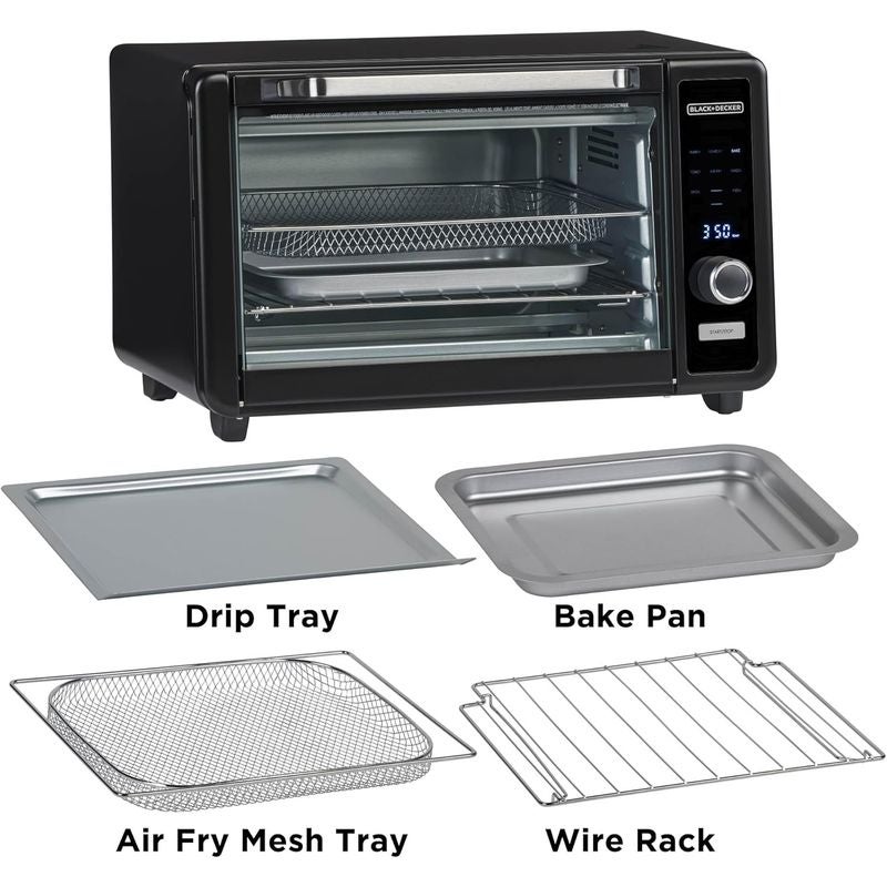 ブラックアンドデッカーコンベクションオーブンBlack+DeckerCrisp'NBakeAirFryToasterOven