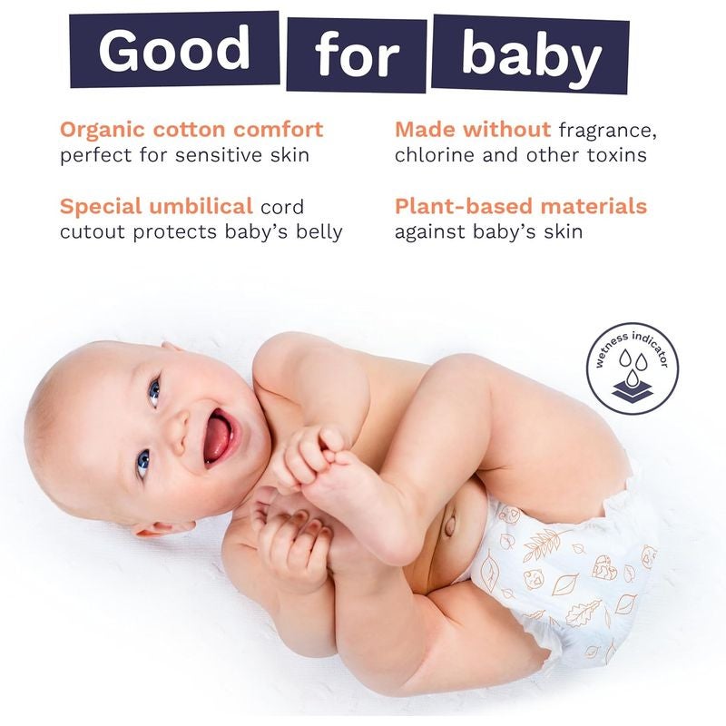 オムツ9-15kg向け敏感肌用25枚プリントセブンスジェネレーションSeventhGenerationBabyDiapers,Size4,25countforSensitiveSkin