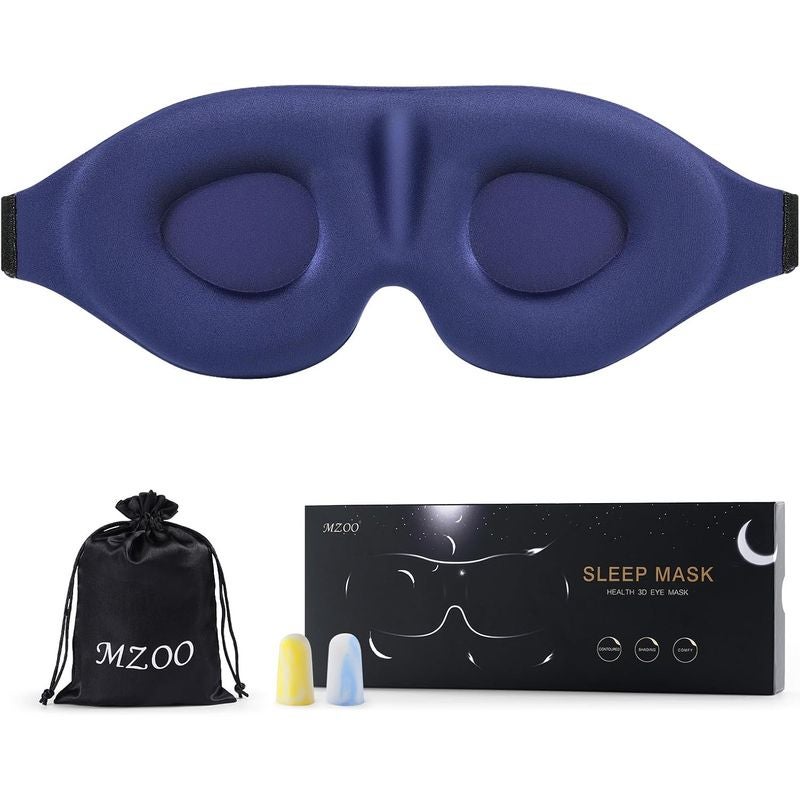 MZOO メモリーフォーム アイマスク Luxury Sleep Eye Mask for Side