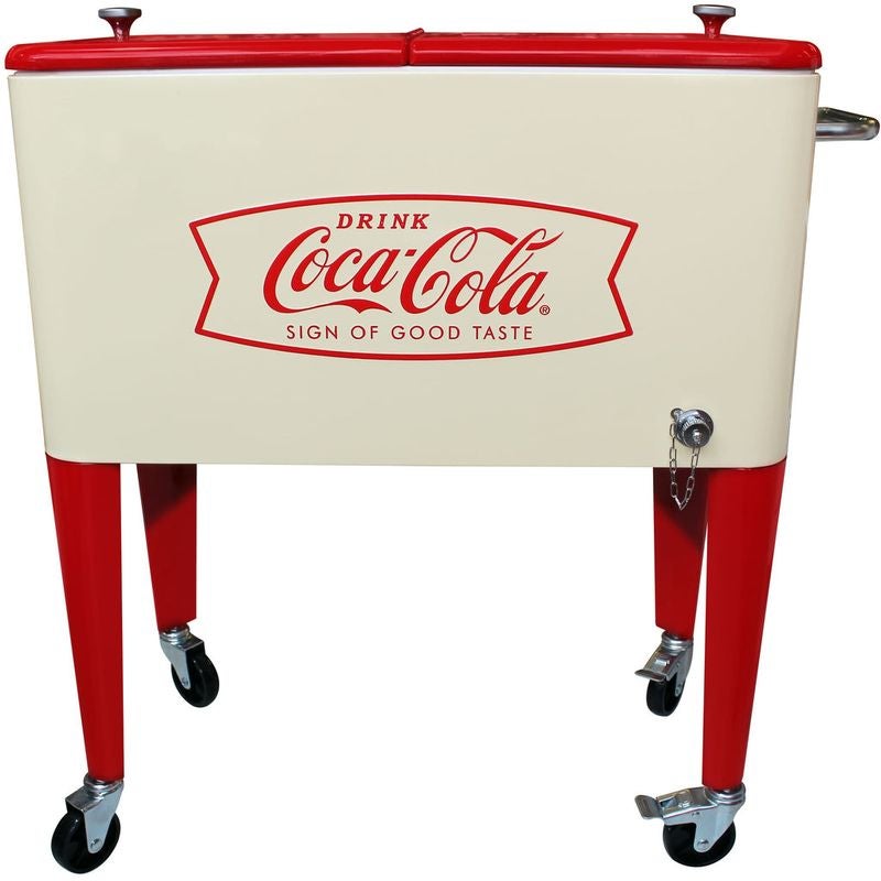 コカコーラ メタル テーブル チェア セット クリーム レトロ
