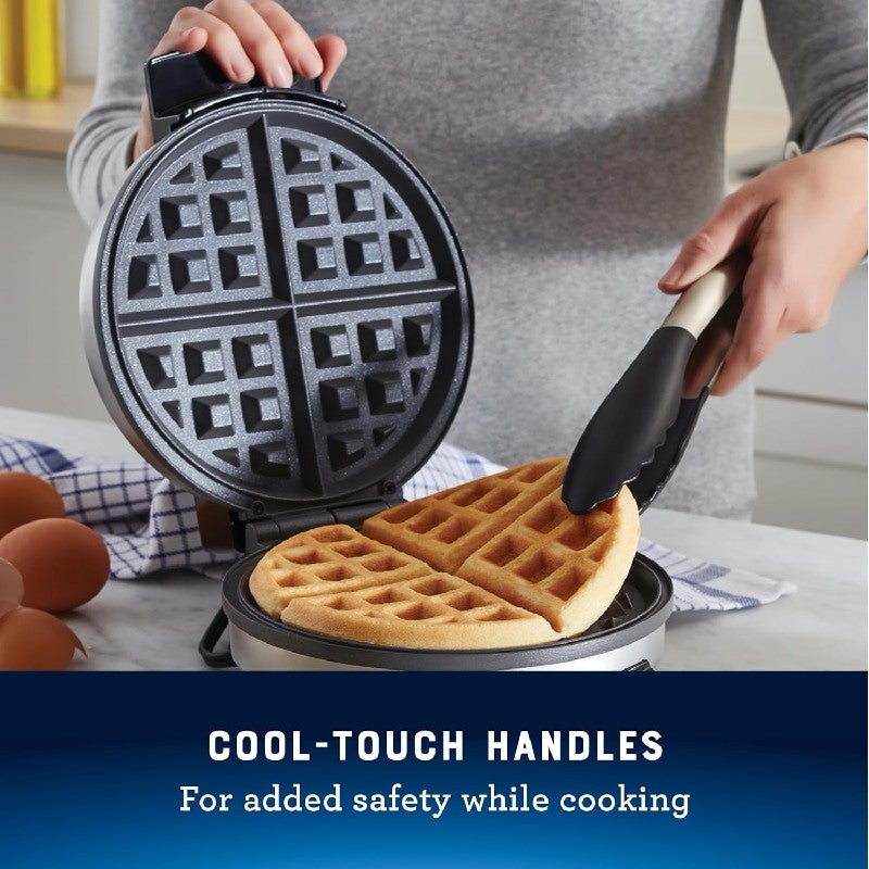 家庭用 オスター ワッフルメーカー4枚焼 丸型 クロム Oster Nonstick