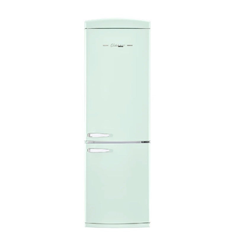 レトロ冷蔵庫 約340L 2ドア 冷凍冷蔵庫 おしゃれ 大容量 自動霜取り